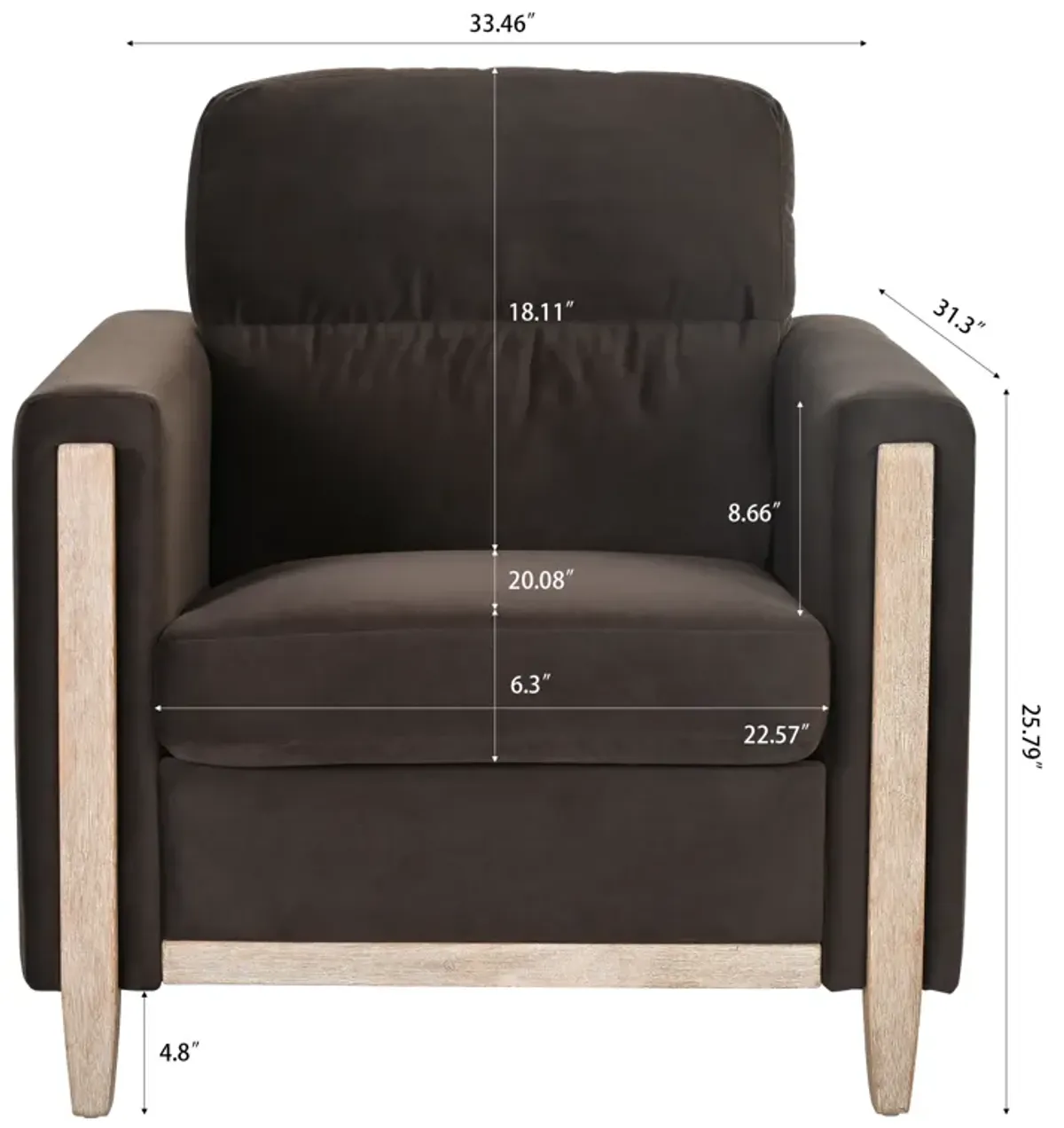 1 Seater Sofa For Living Room