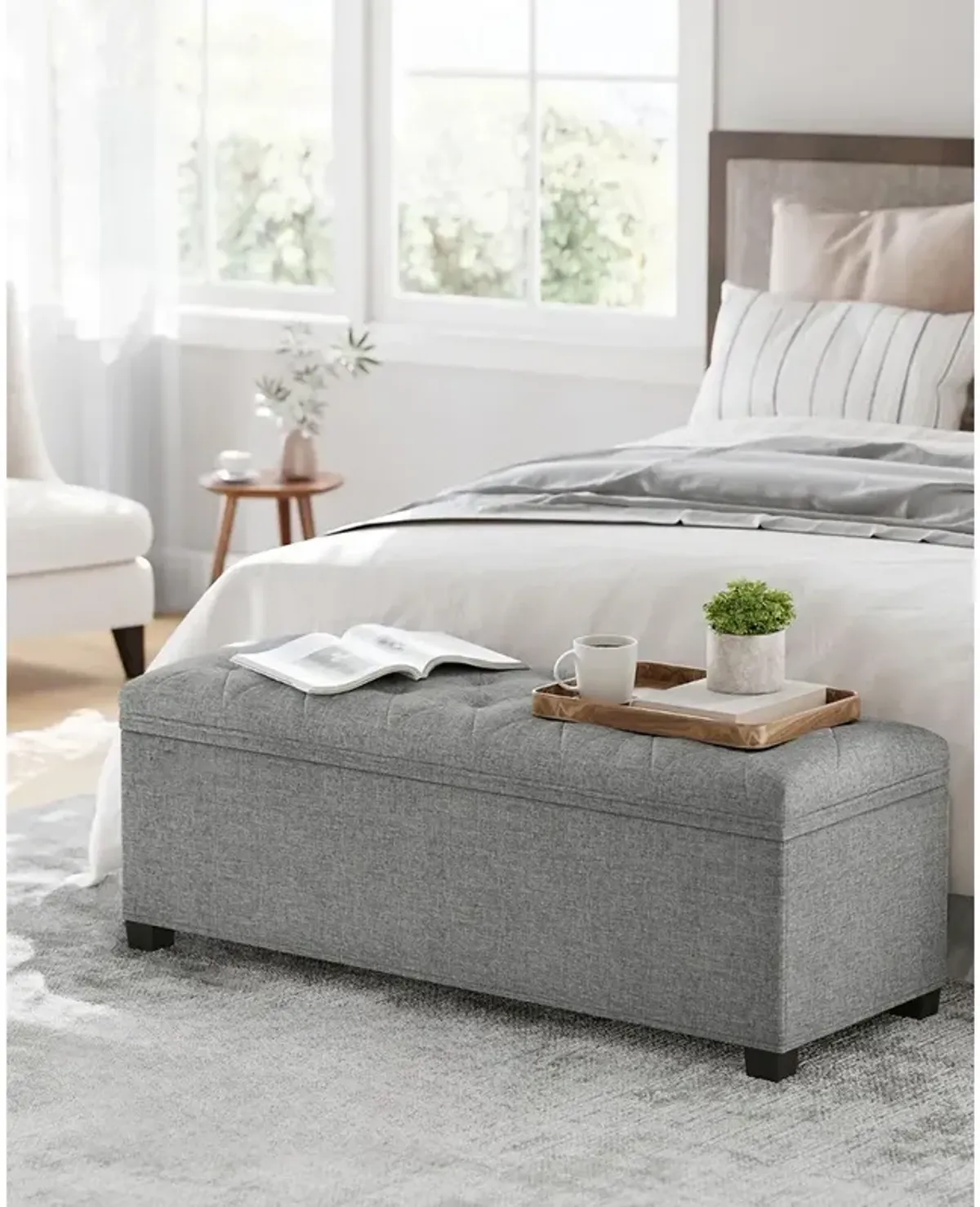 Storage Ottoman Bench for Organized Seating and Stylish Storage