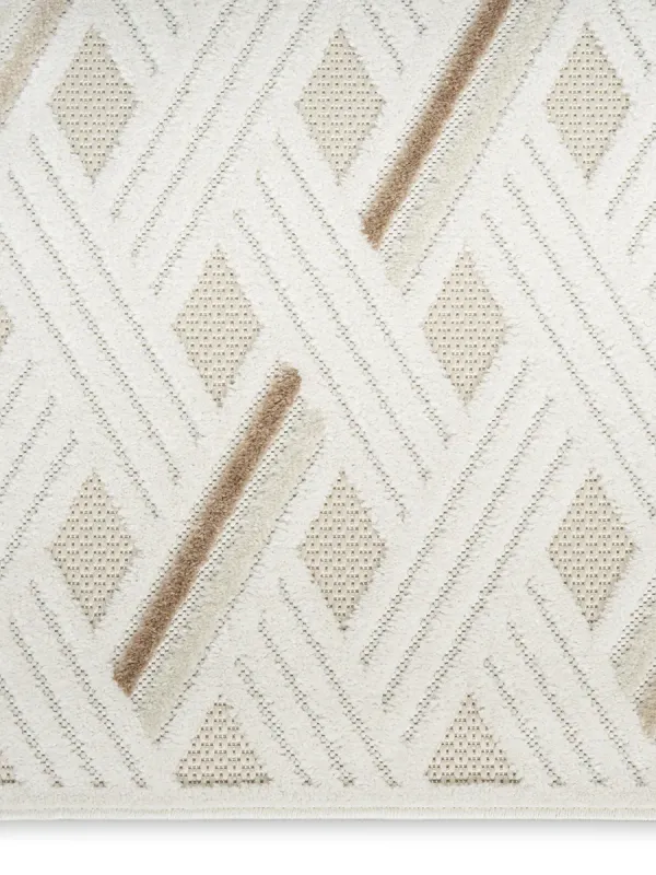 Care Free CAF05 Ivory/Beige 5'3" x 7' Rug