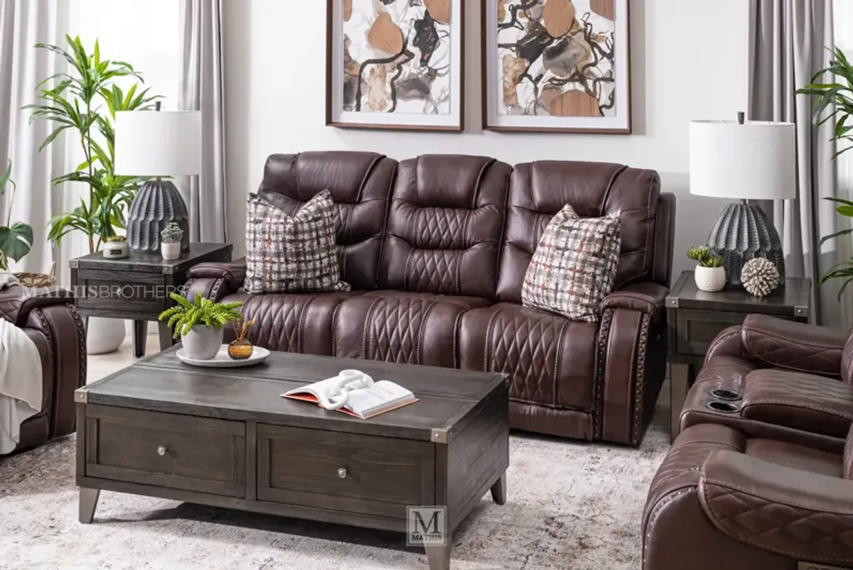 Yosemite Power Leather Reclining Sofa