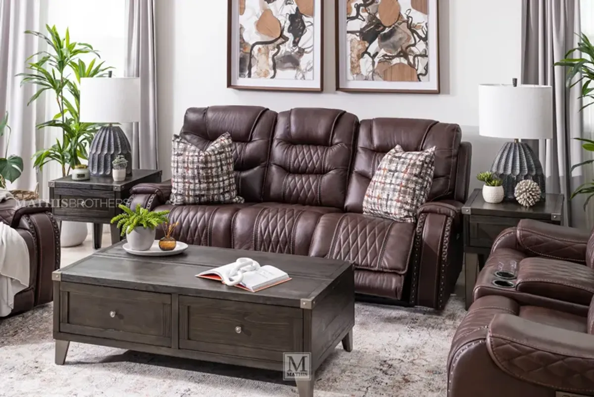 Yosemite Power Leather Reclining Sofa