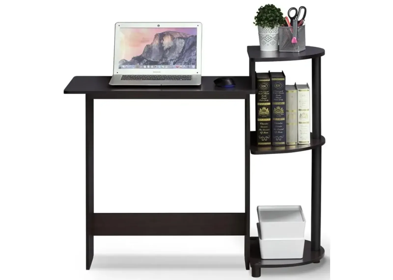 Contemporary Home Office Computer Desk in Black Finish