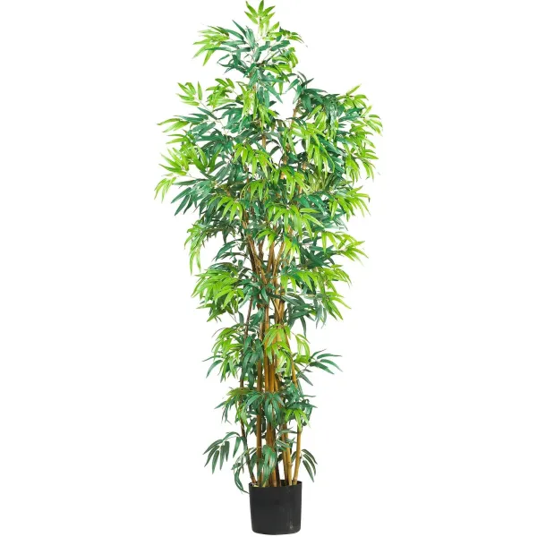 6' Artificial Curved Bamboo Silk Tree