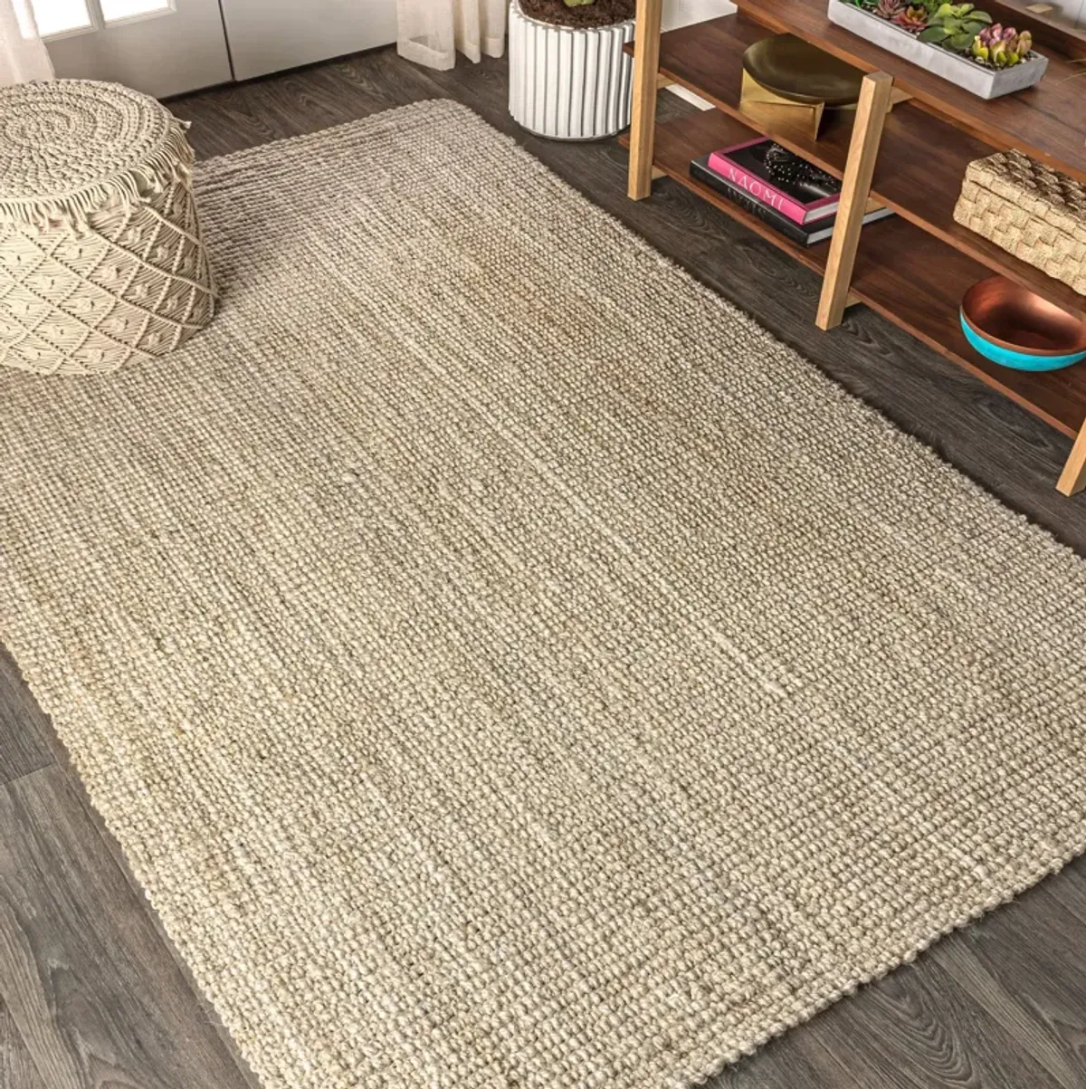 Hiro Hand Woven Chunky Jute Area Rug