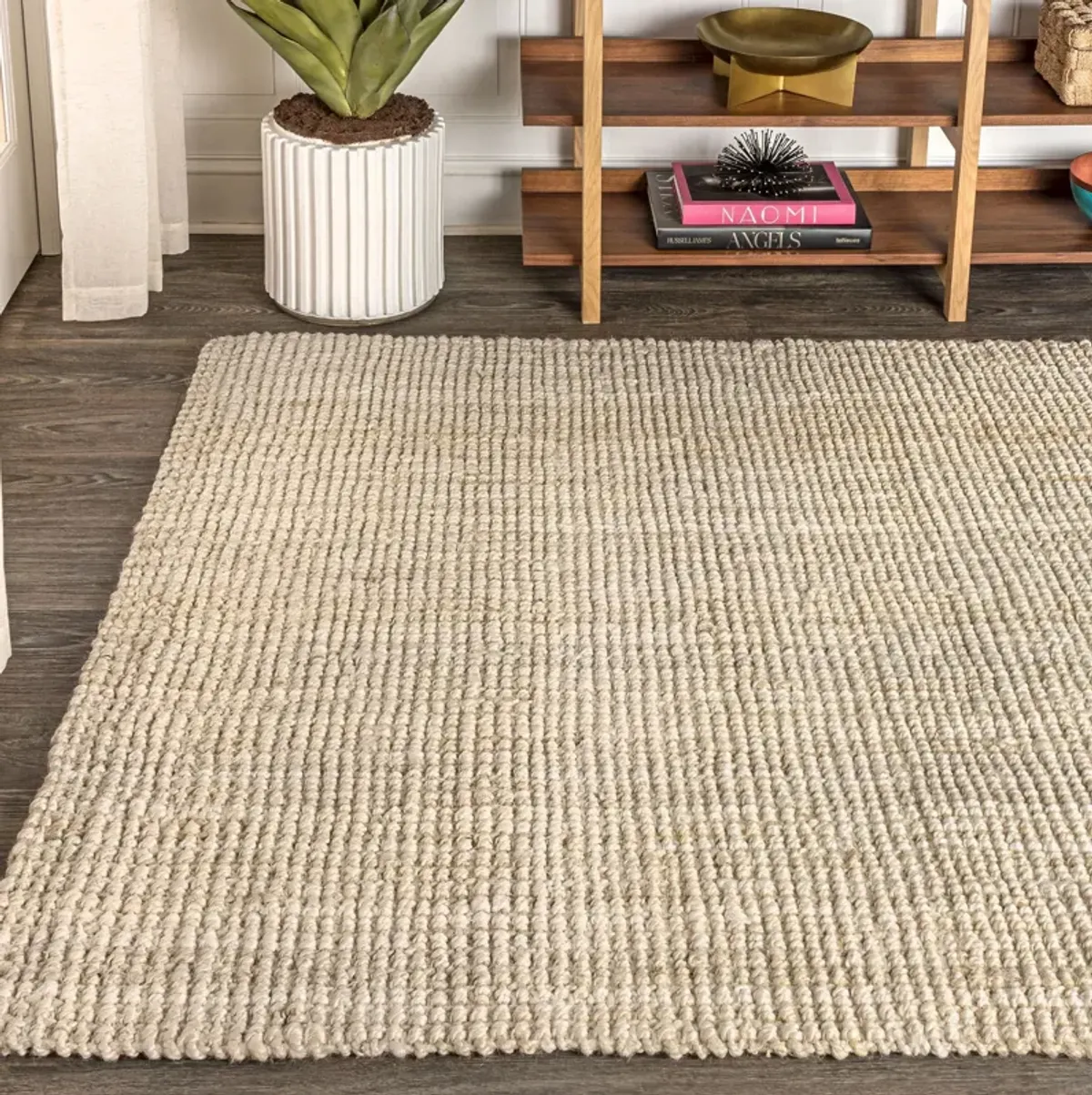 Hiro Hand Woven Chunky Jute Area Rug