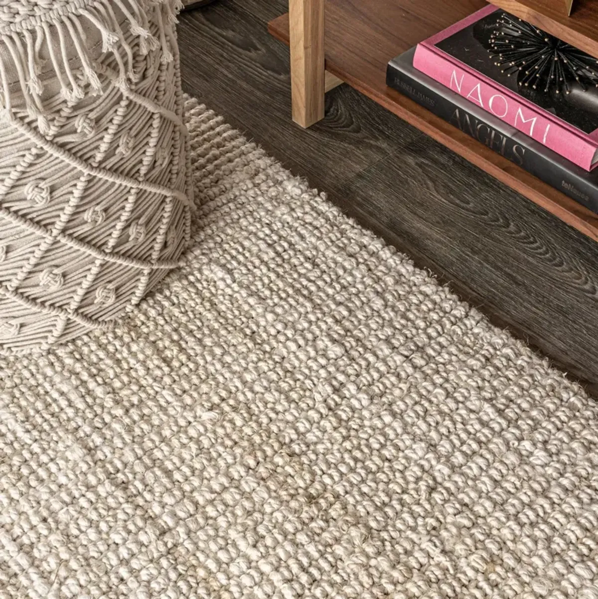 Hiro Hand Woven Chunky Jute Area Rug