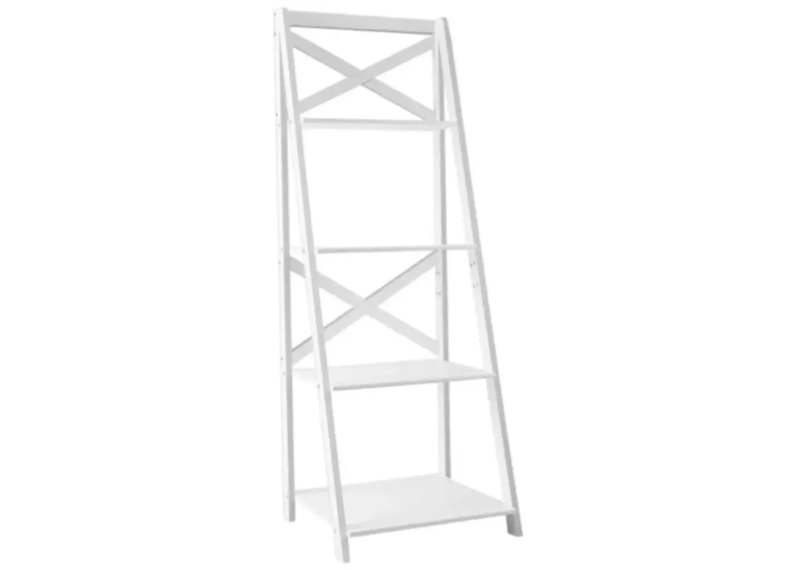 Hivvago 4-Tier Leaning Free Standing Ladder Shelf Bookcase Display Shelf