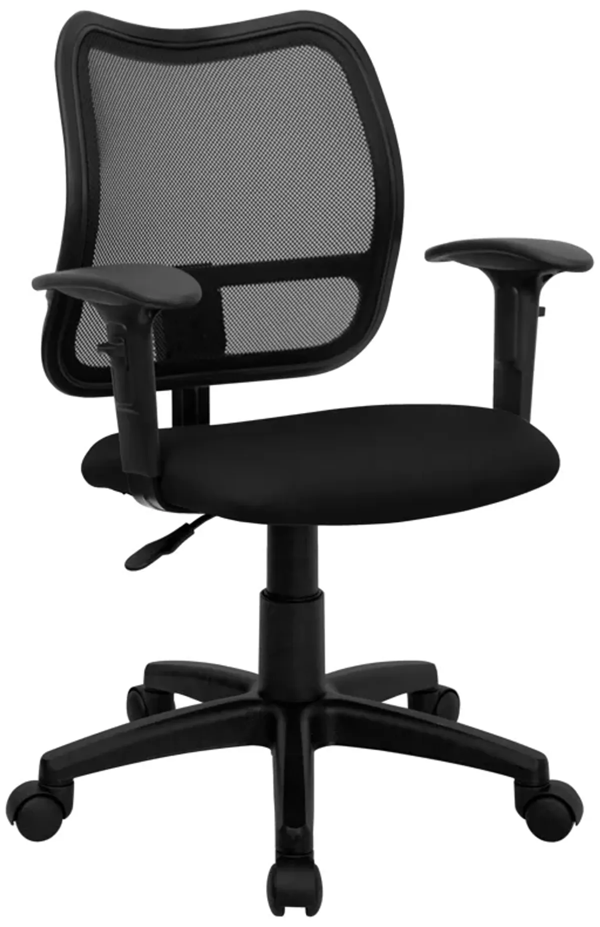 Alber Mid-Back Mesh Swivel Task Office Chair with Adjustable Arms