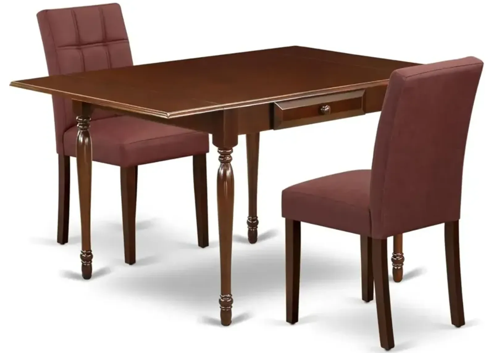 3 Piece Kitchen Dining Table Set contain A Wooden Dining Table