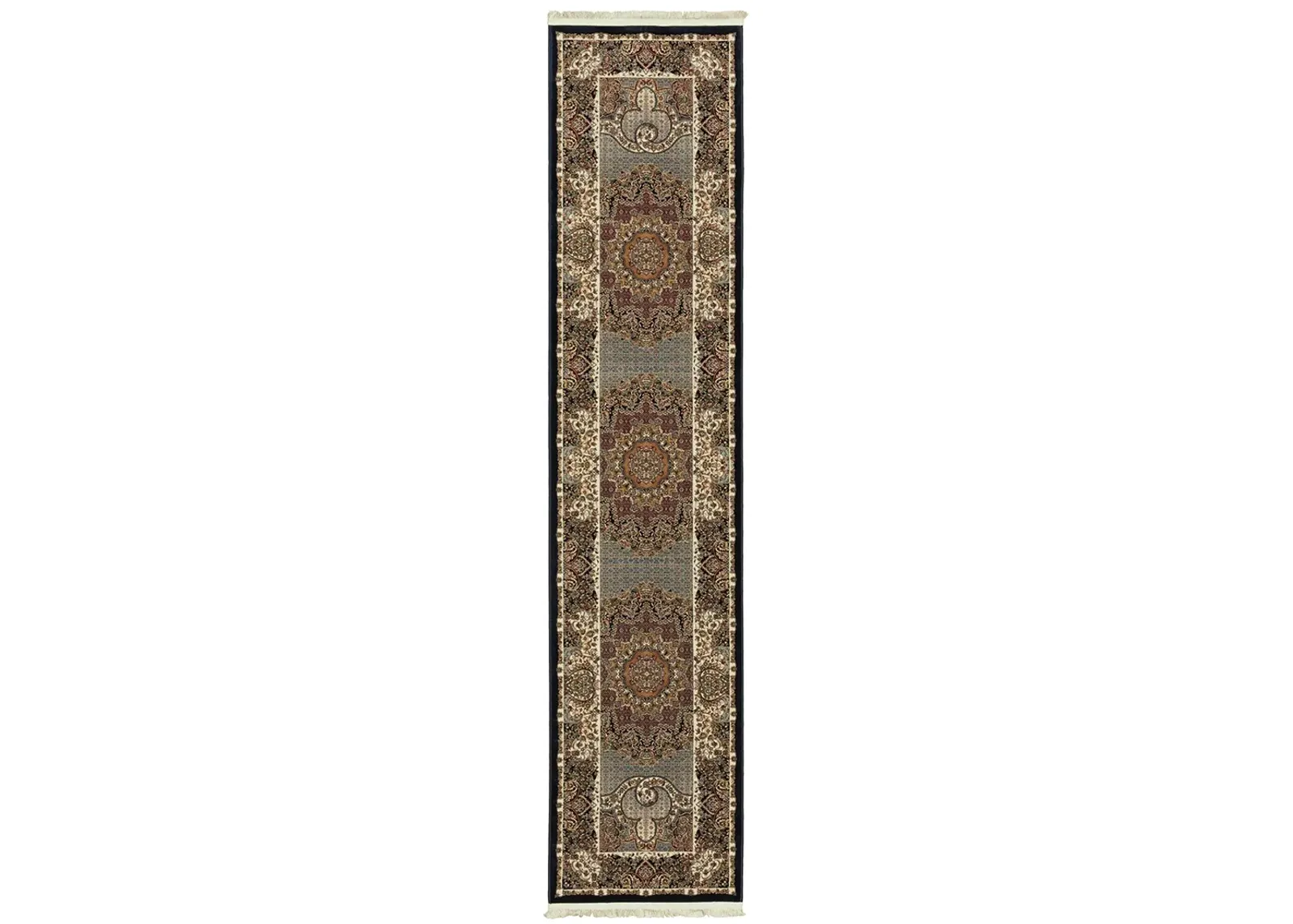 Masterpiece 2'3" x 10' Blue Rug