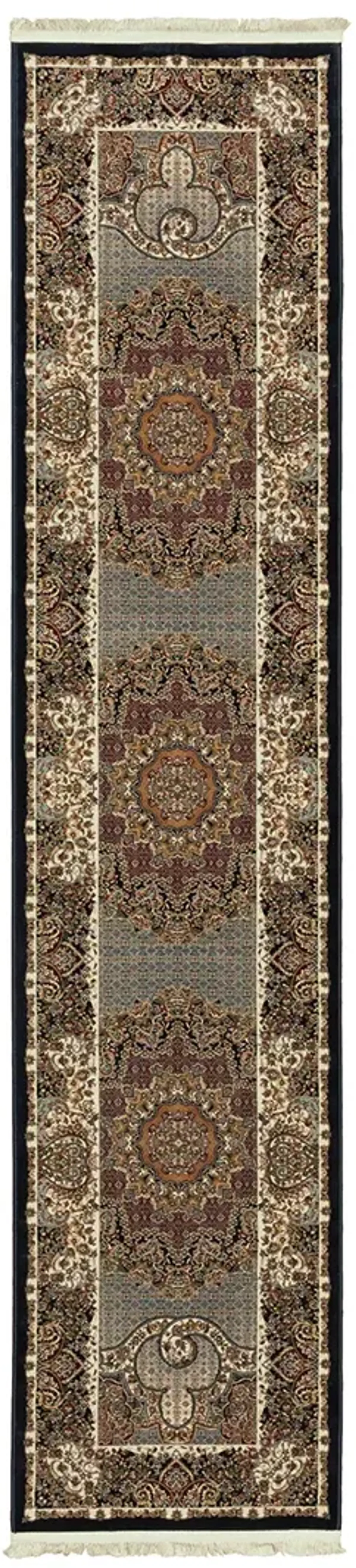 Masterpiece 2'3" x 10' Blue Rug