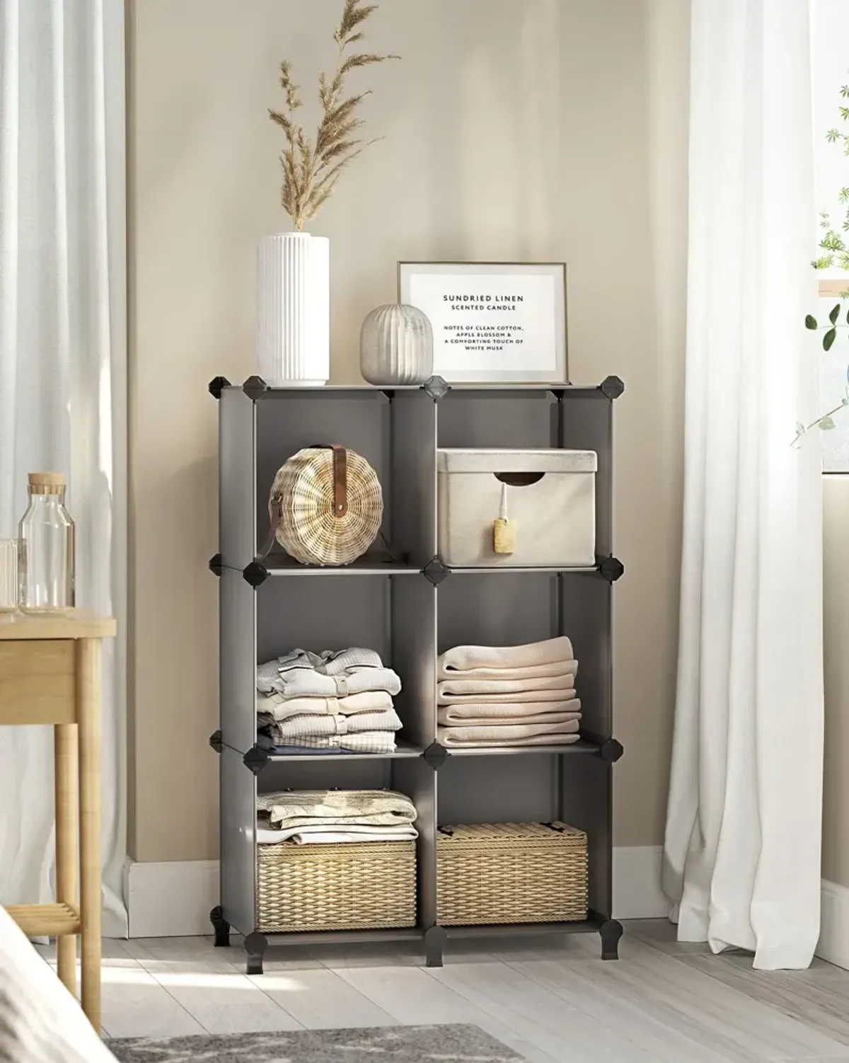 Storage Cube Organizer, DIY Closet Cabinet Chests Space-Saving