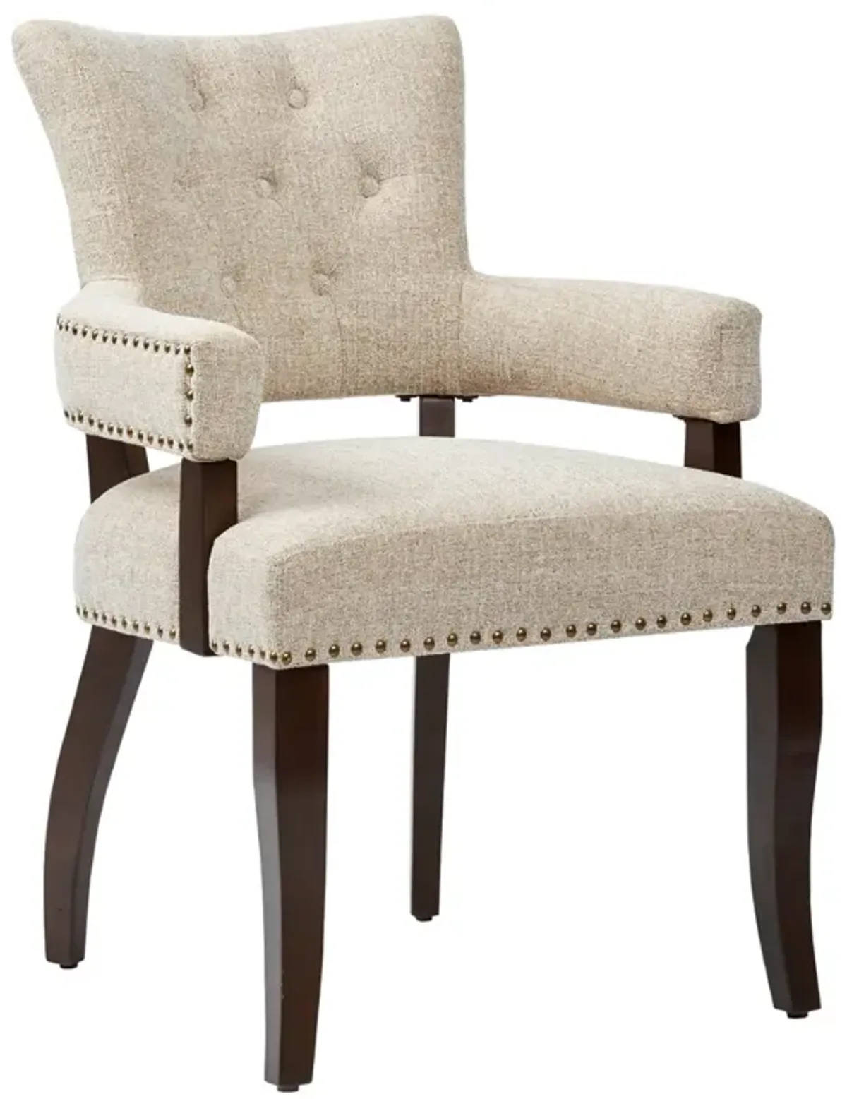 Gracie Mills Mikel Button-Tufted Dining Arm Chair Set