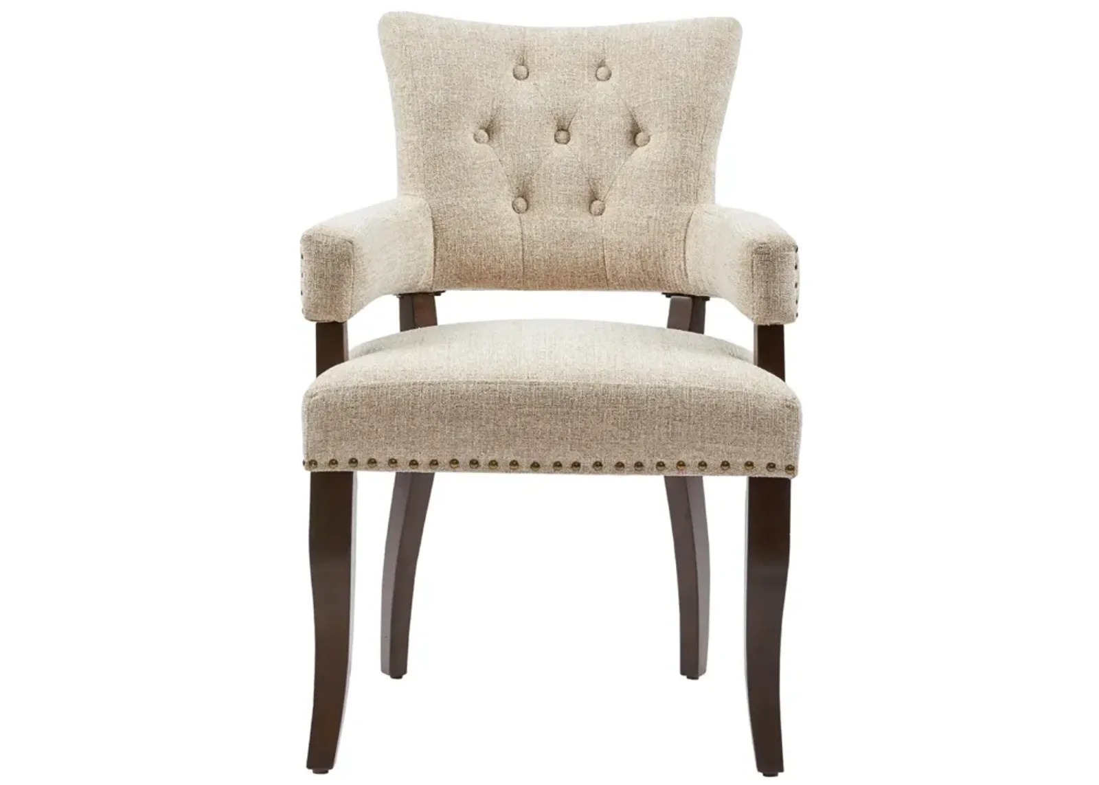 Gracie Mills Mikel Button-Tufted Dining Arm Chair Set