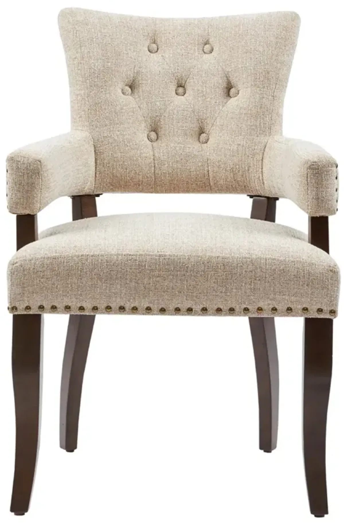 Gracie Mills Mikel Button-Tufted Dining Arm Chair Set