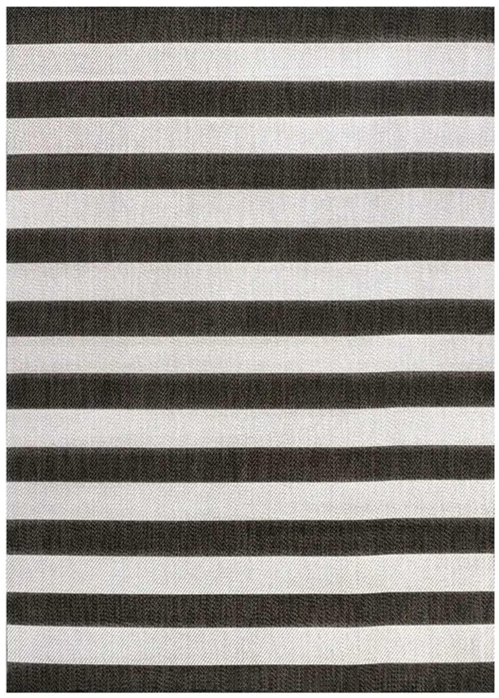 Negril Two Tone Wide Stripe Indoor/Outdoor Area Rug