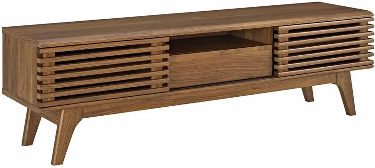 Render 59? TV Stand, Walnut-Benzara