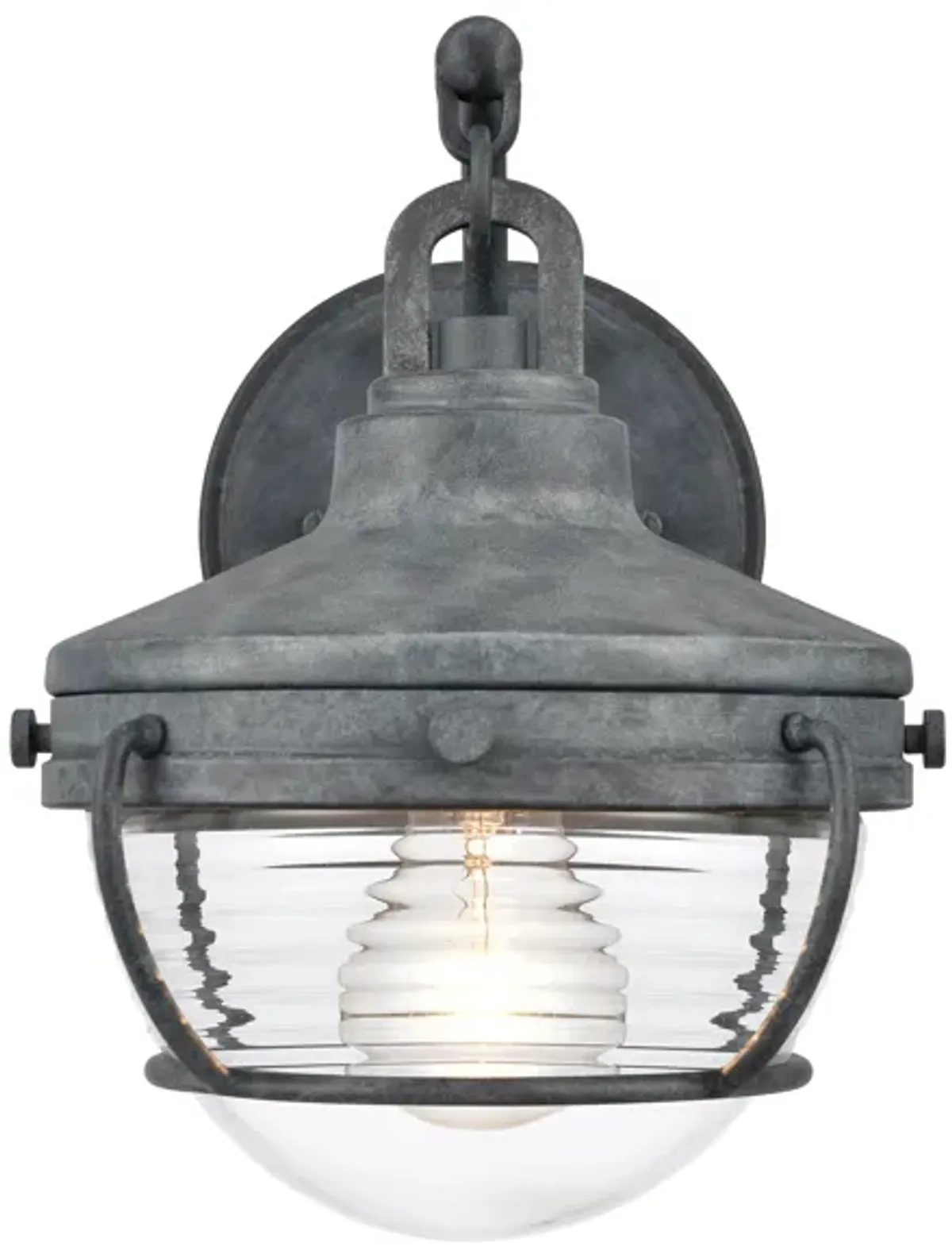 Eastport 10'' High 1-Light Grey Outdoor Sconce