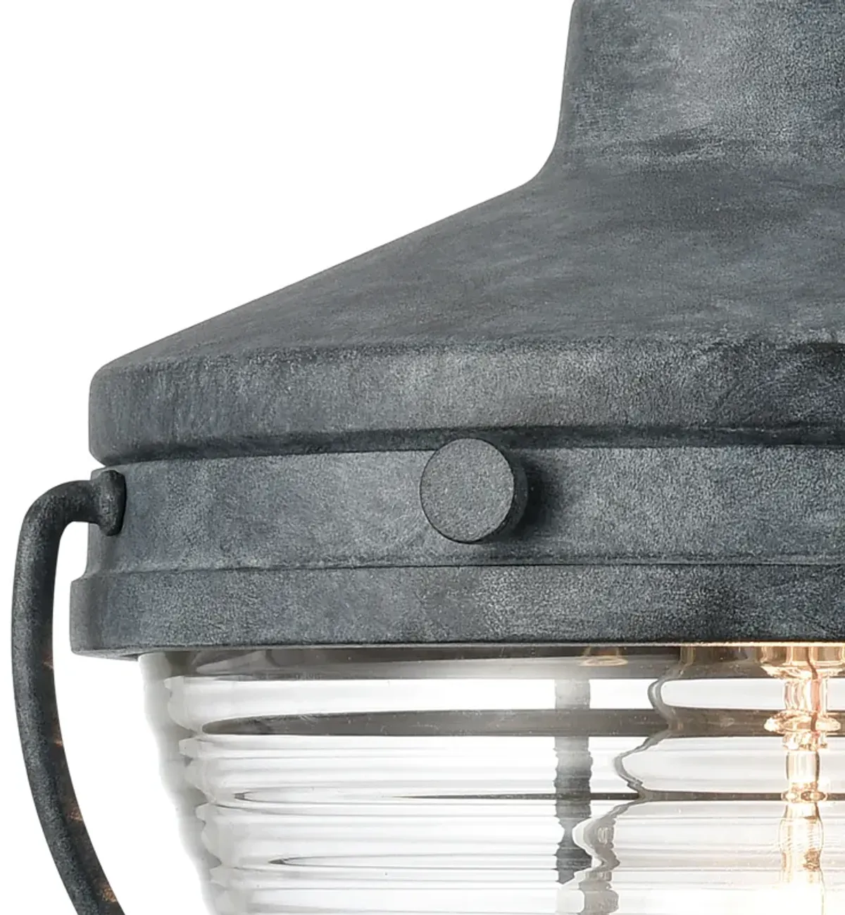 Eastport 10'' High 1-Light Grey Outdoor Sconce