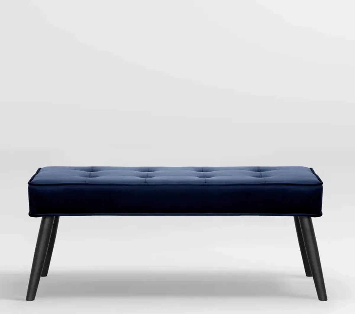 WestinTrends Velvet Tufted Bedroom Bench for Living Room & Entryway