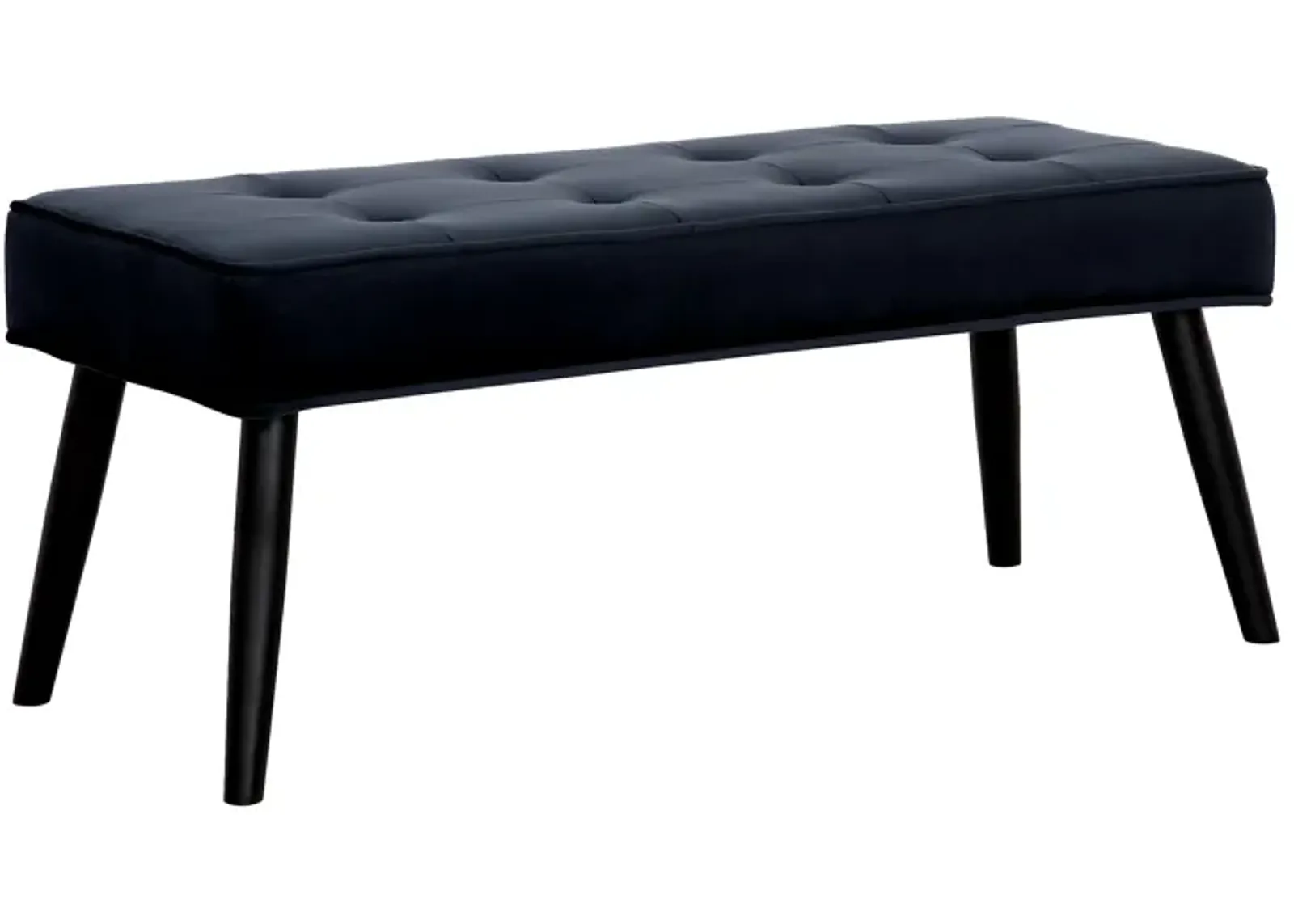 WestinTrends Velvet Tufted Bedroom Bench for Living Room & Entryway