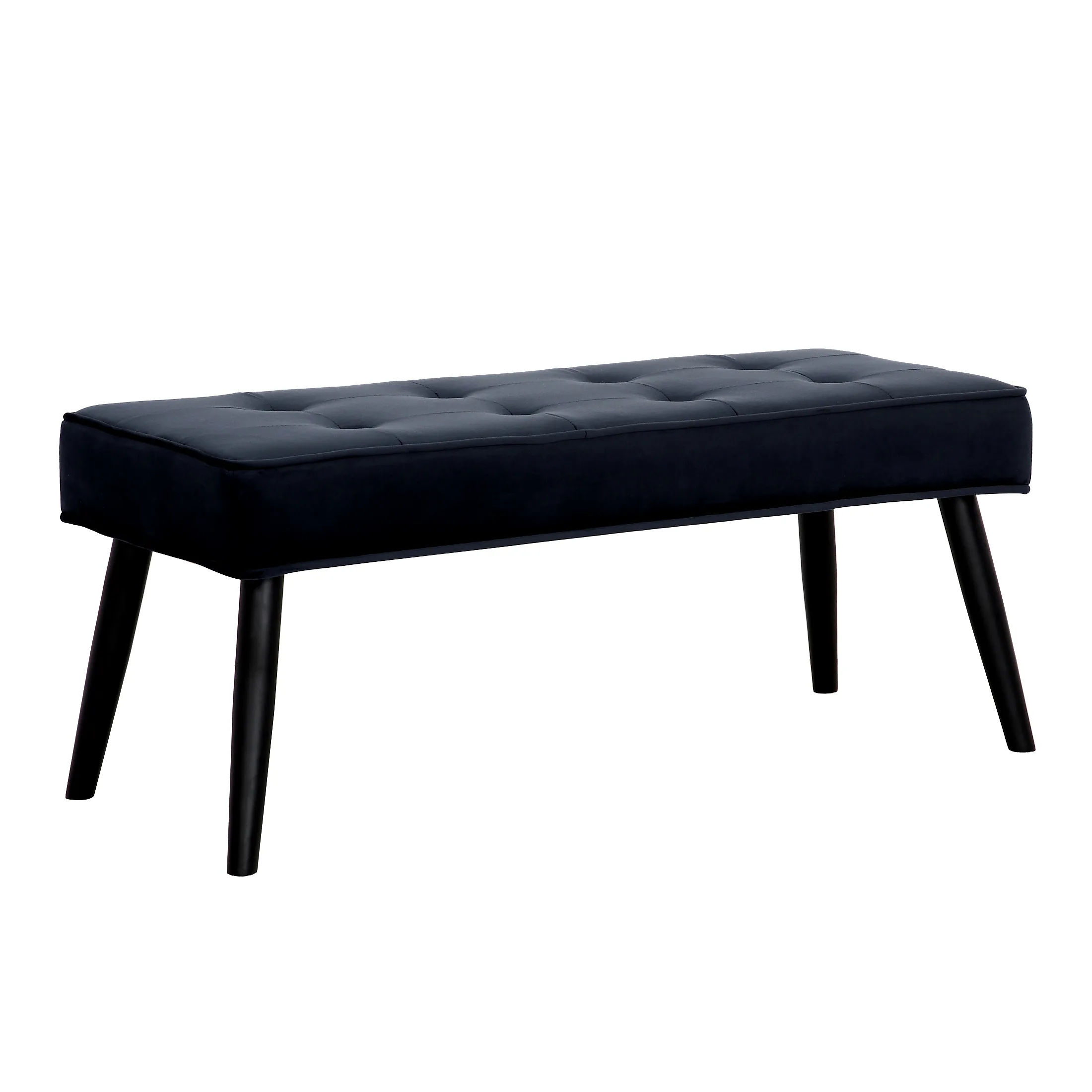 WestinTrends Velvet Tufted Bedroom Bench for Living Room & Entryway