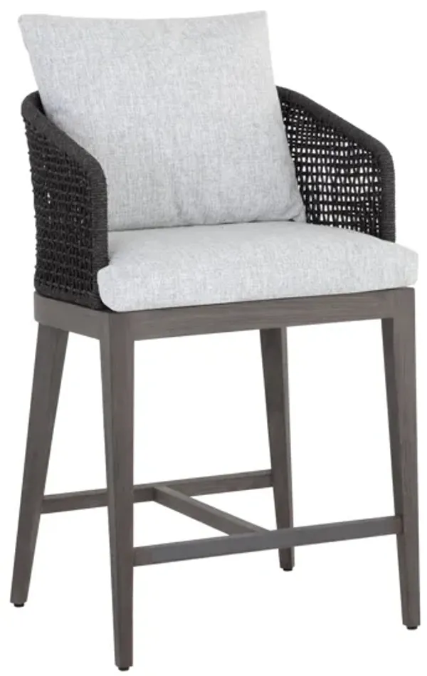Capri Counter Stool-Smoke Grey