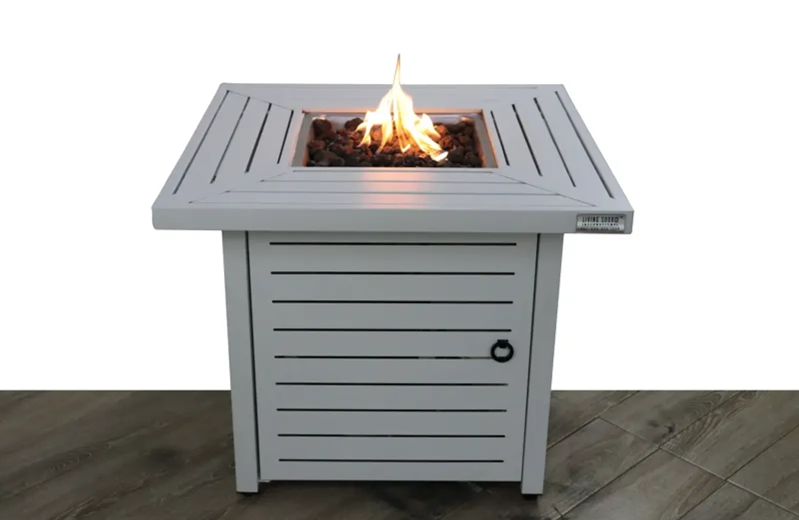 Living Source 12'' H x 34'' W Outdoor Fire Pit Table