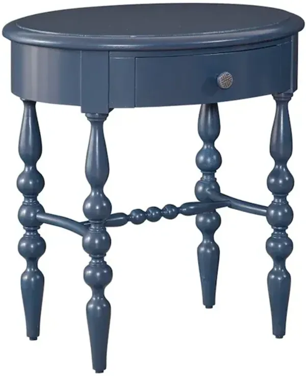 American Woodcrafters Rodanthe Accent Table - Shipyard Blue
