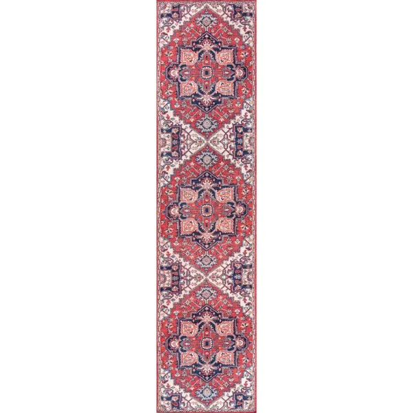 Cirali Ornate Large Medallion Machine-Washable Area Rug