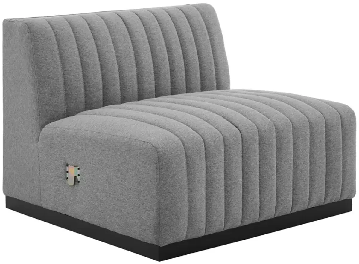 Conjure Channel Tufted Upholstered Fabric Sofa