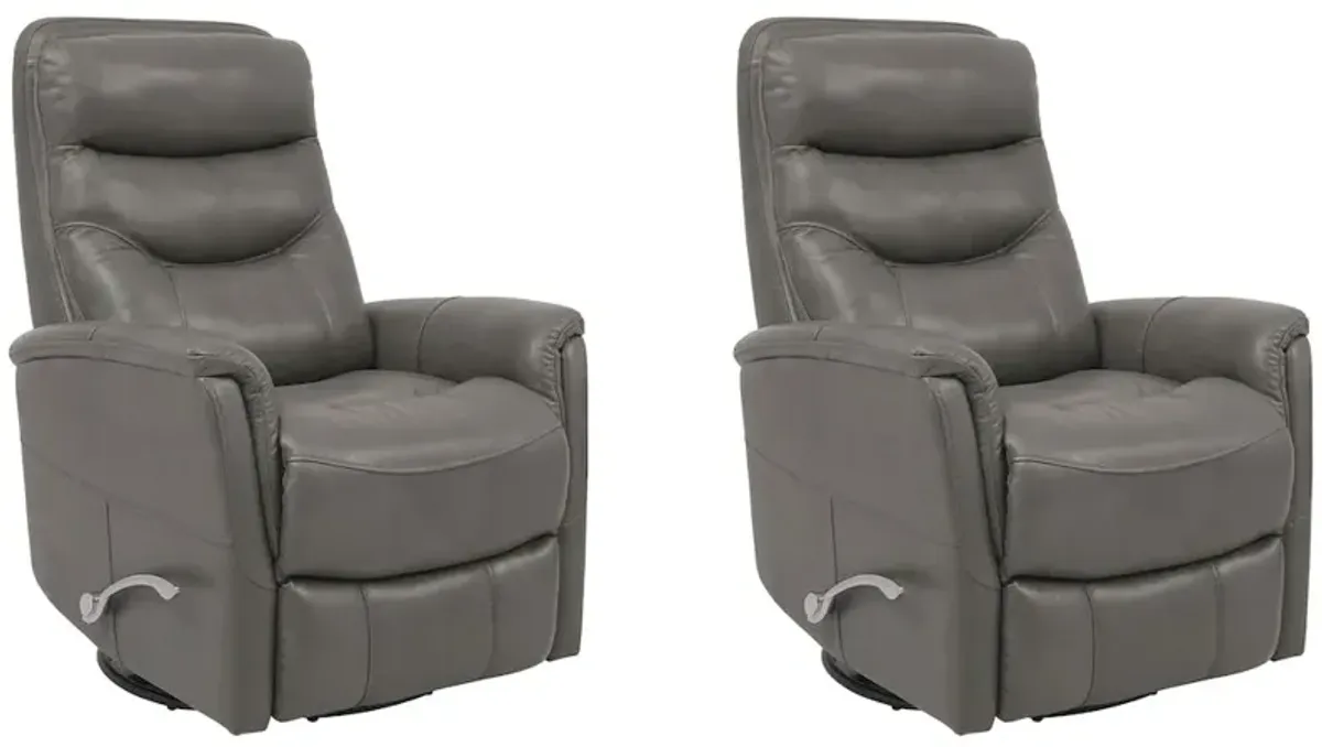 Parker Living Gemini - Ice Swivel Glider Recliner Two Pack