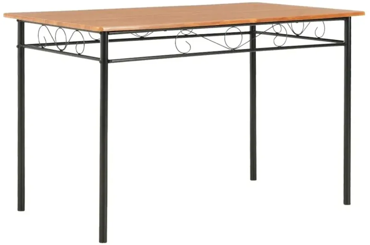 vidaXL Dining Table Brown 47.2"x27.6"x29.5" MDF