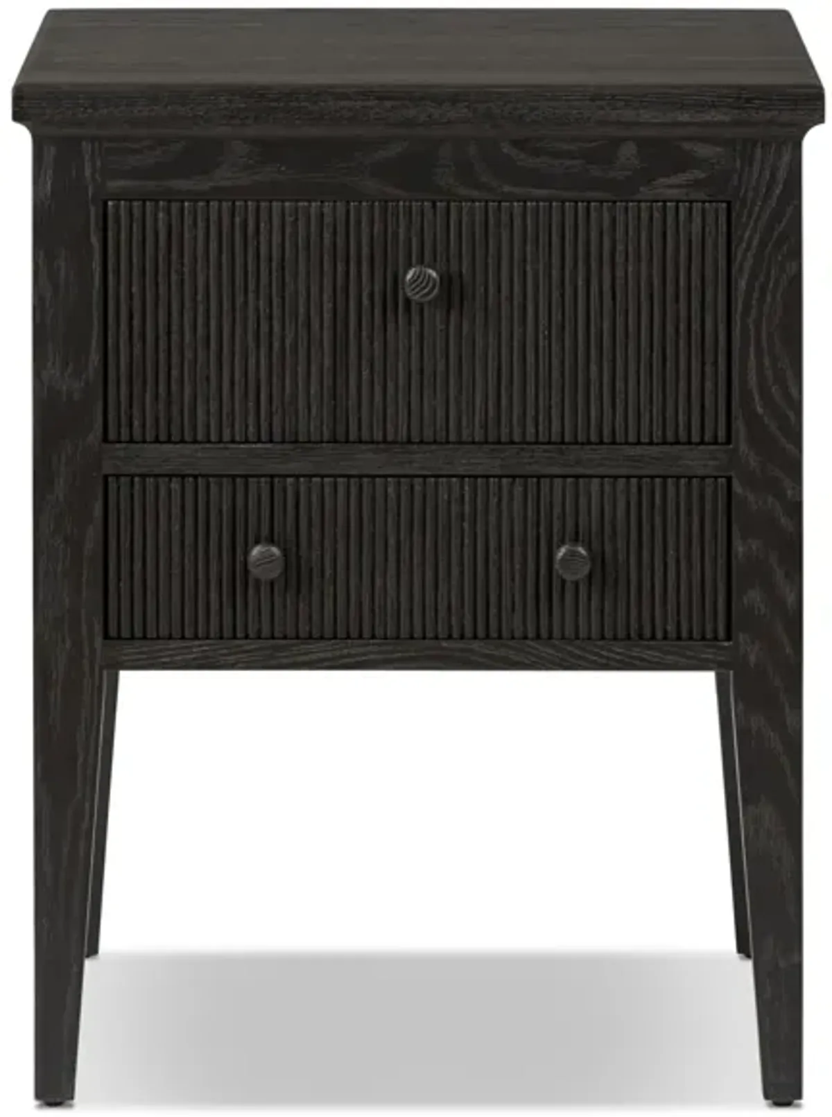 Bush Distressed Black Nightstand