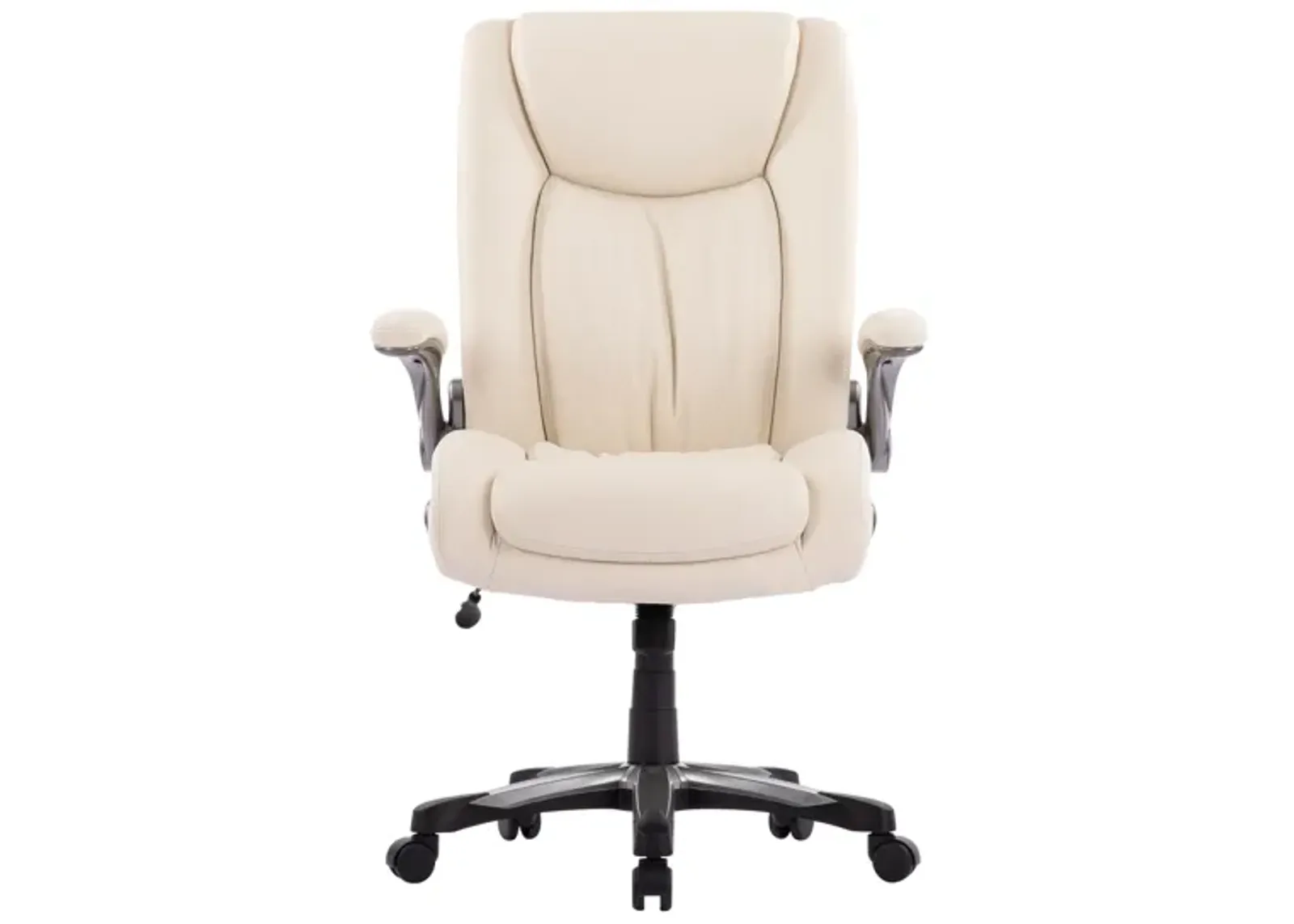 Executive Office Chair 400lbs, Big and Tall Home Office Chair with Space-Saving Flip-Up Arms