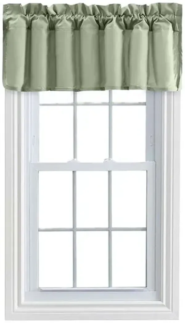 Ellis Stacey 3" Rod Pocket High Quality Fabric Solid Color Window Lined Filler Valance 42"x13" Sage