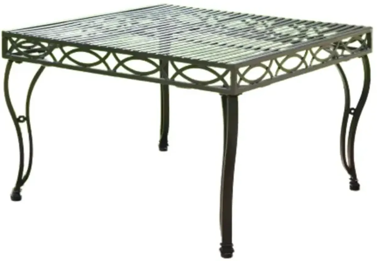 Segovia Iron 30-Inch Square Coffee Table