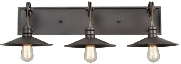 Spindle Wheel 31'' Wide 3-Light Vanity Light