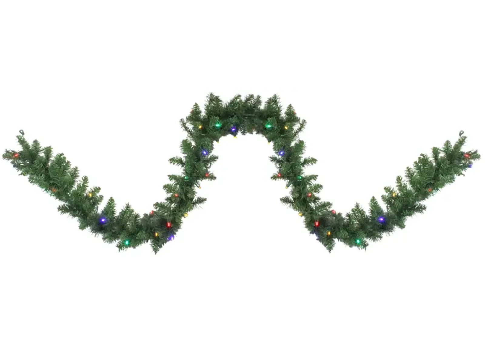 9' x 10" Pre-Lit Northern Pine Artificial Christmas Garland - Multi-Color LED Lights