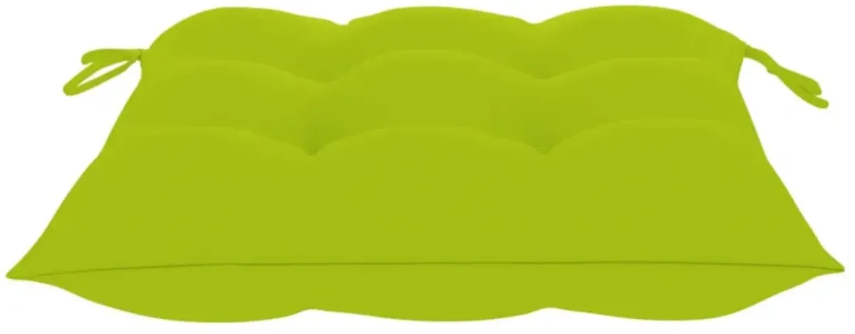 vidaXL Chair Cushions 4 pcs Bright Green 15.7"x15.7"x2.8" Fabric