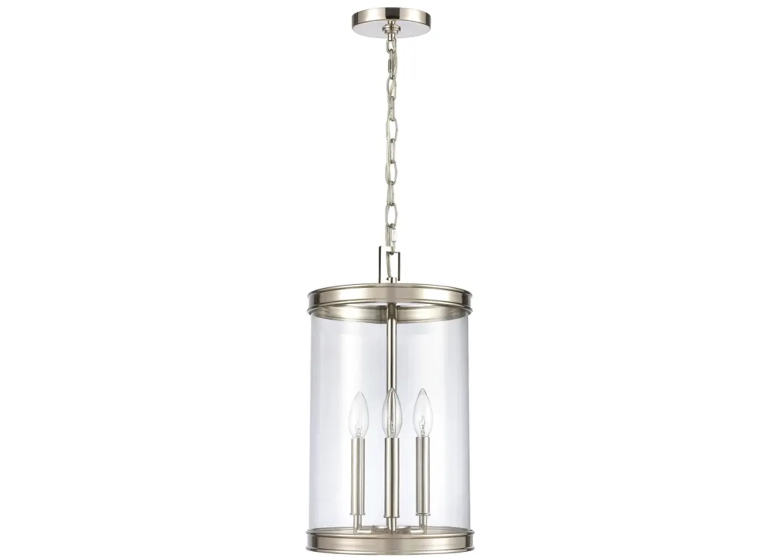 Mendoza 10.25'' Silver Wide 3-Light Pendant