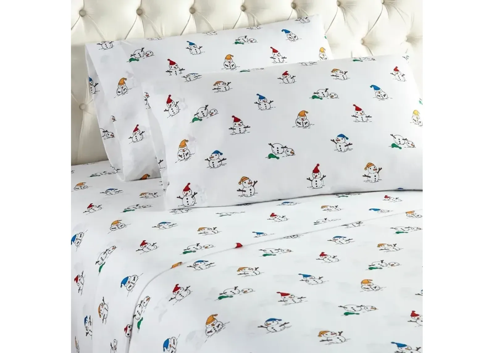 Micro Flannel Printed Deep-Pocket Sheet Set