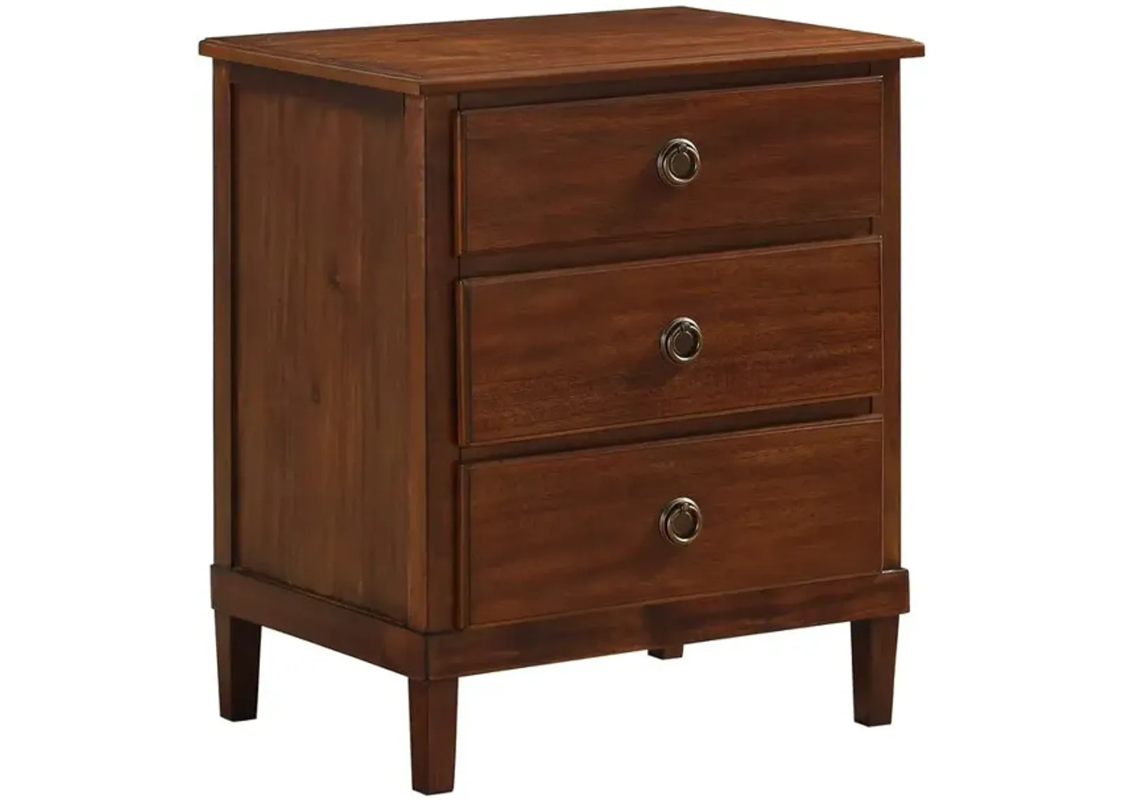 Cambridge Brown 3-Drawer Nightstand