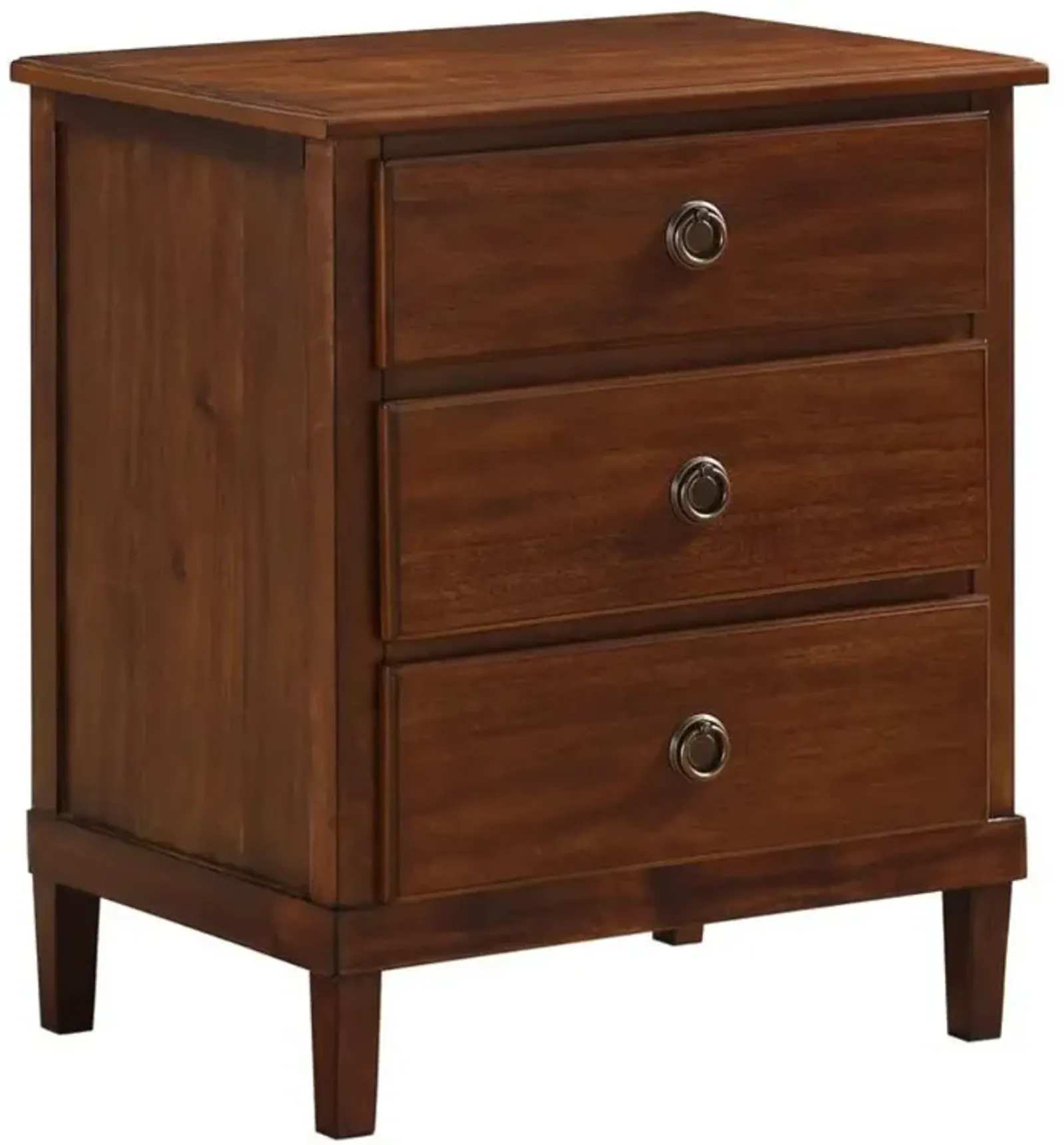 Cambridge Brown 3-Drawer Nightstand