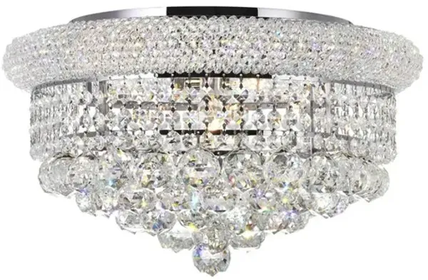 CWI Lighting Empire 8 Light Flush Mount With Chrome Finish