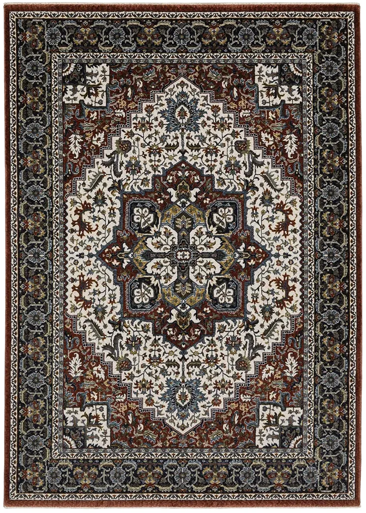 Vivian 3'10" x 5'5" Red Rug