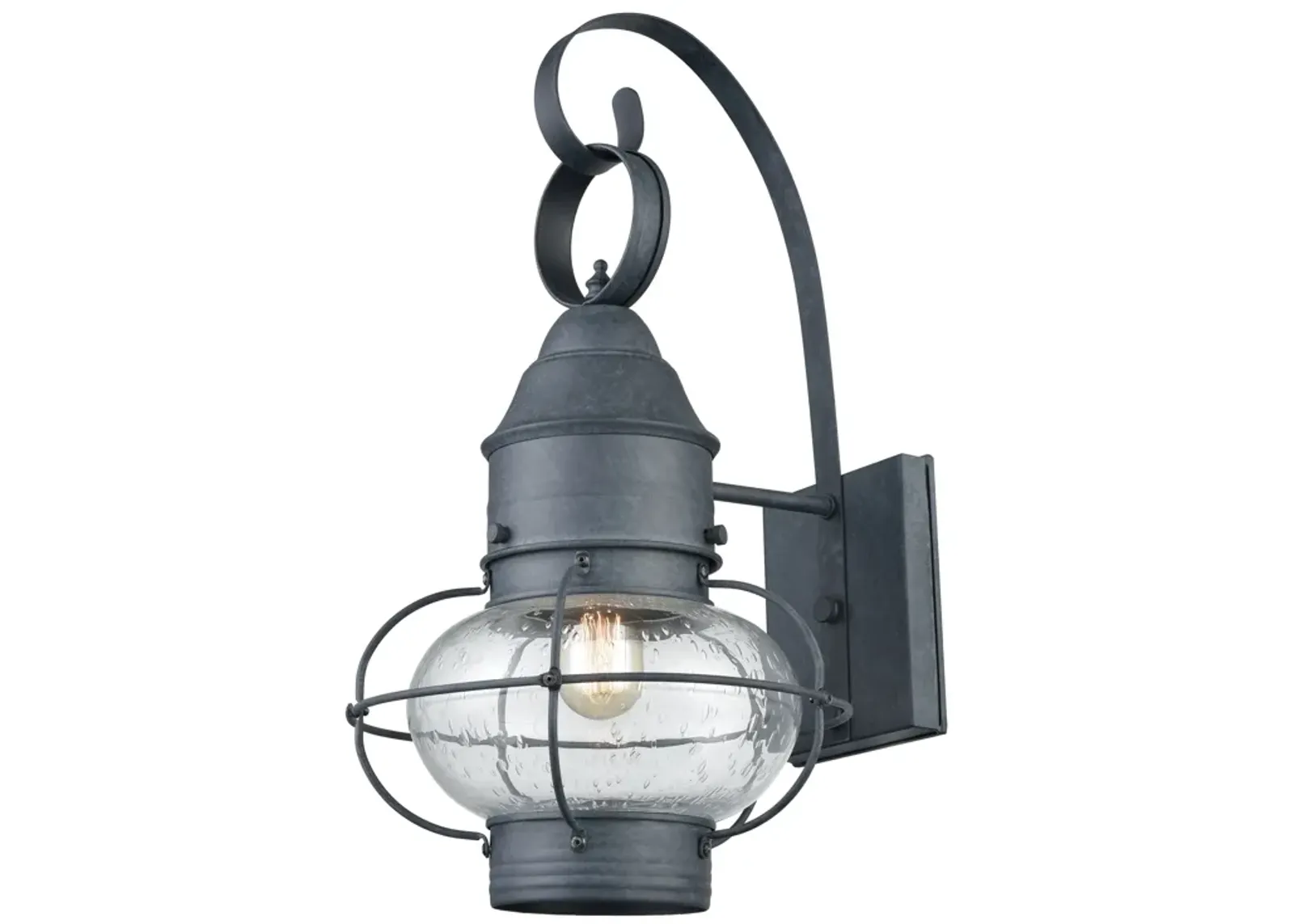 Onion 18'' High Grey Outdoor Sconce