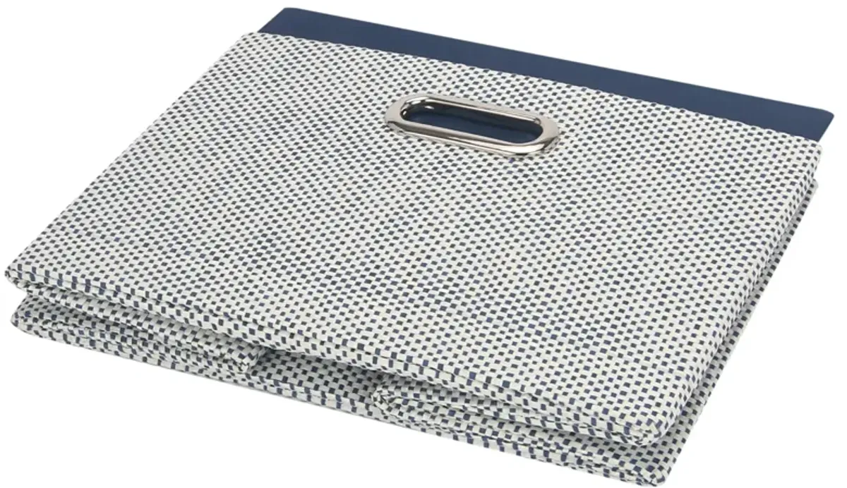 Lambs & Ivy Blue Foldable/Collapsible Storage Bin/Basket Organizer with Handles