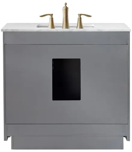 Altair 36 Single Bathroom Vanity Set in Gray without Mirror