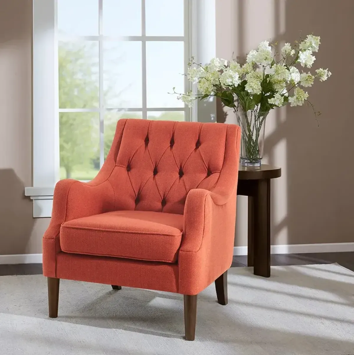 Gracie Mills Gibson Classic Comfort Button Tufted Accent Chair